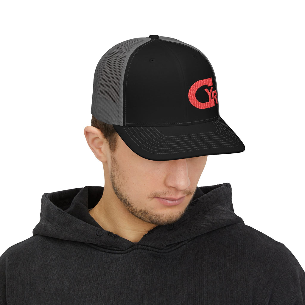 Embroidered CYR Logo Trucker Snapback Cap