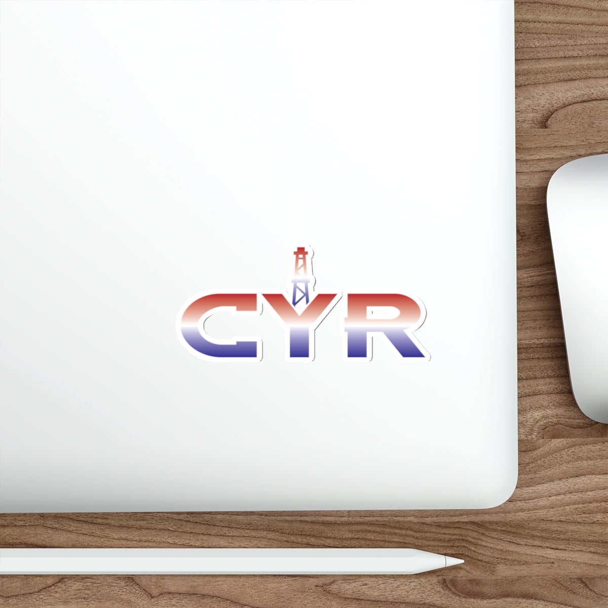 CYR Die-Cut Sticker — Red, White & Blue Retro Logo Sticker