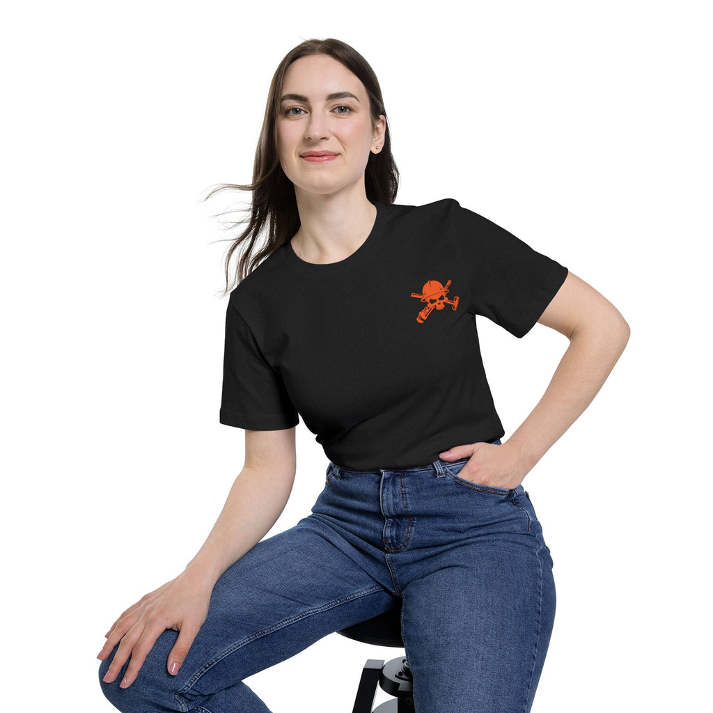 Tree Hugger T-Shirt — ‘Crude Yet Refined’ Oilfield Cross Design