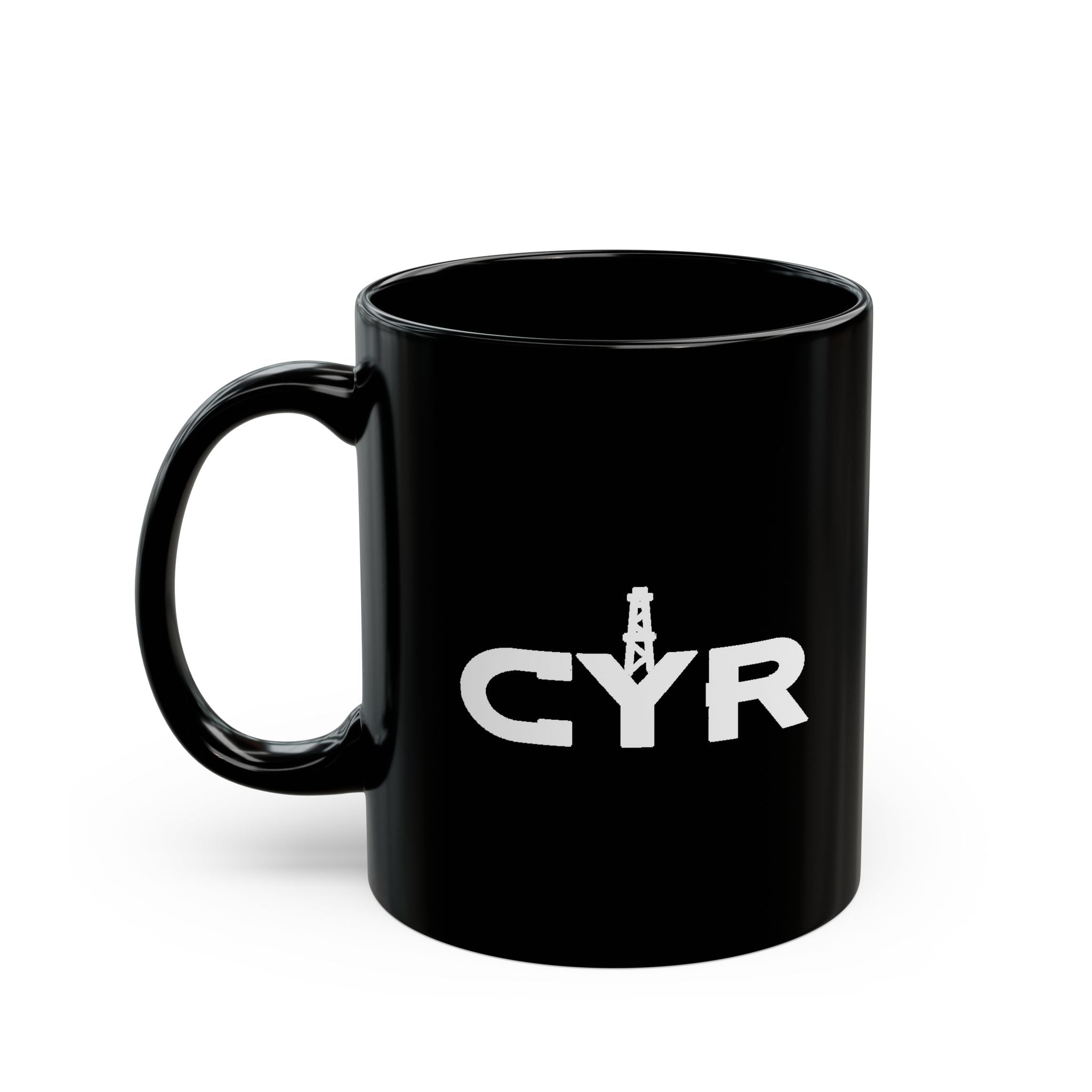CYR Logo Black Coffee Mug – 11oz/15oz Branded Ceramic Mug