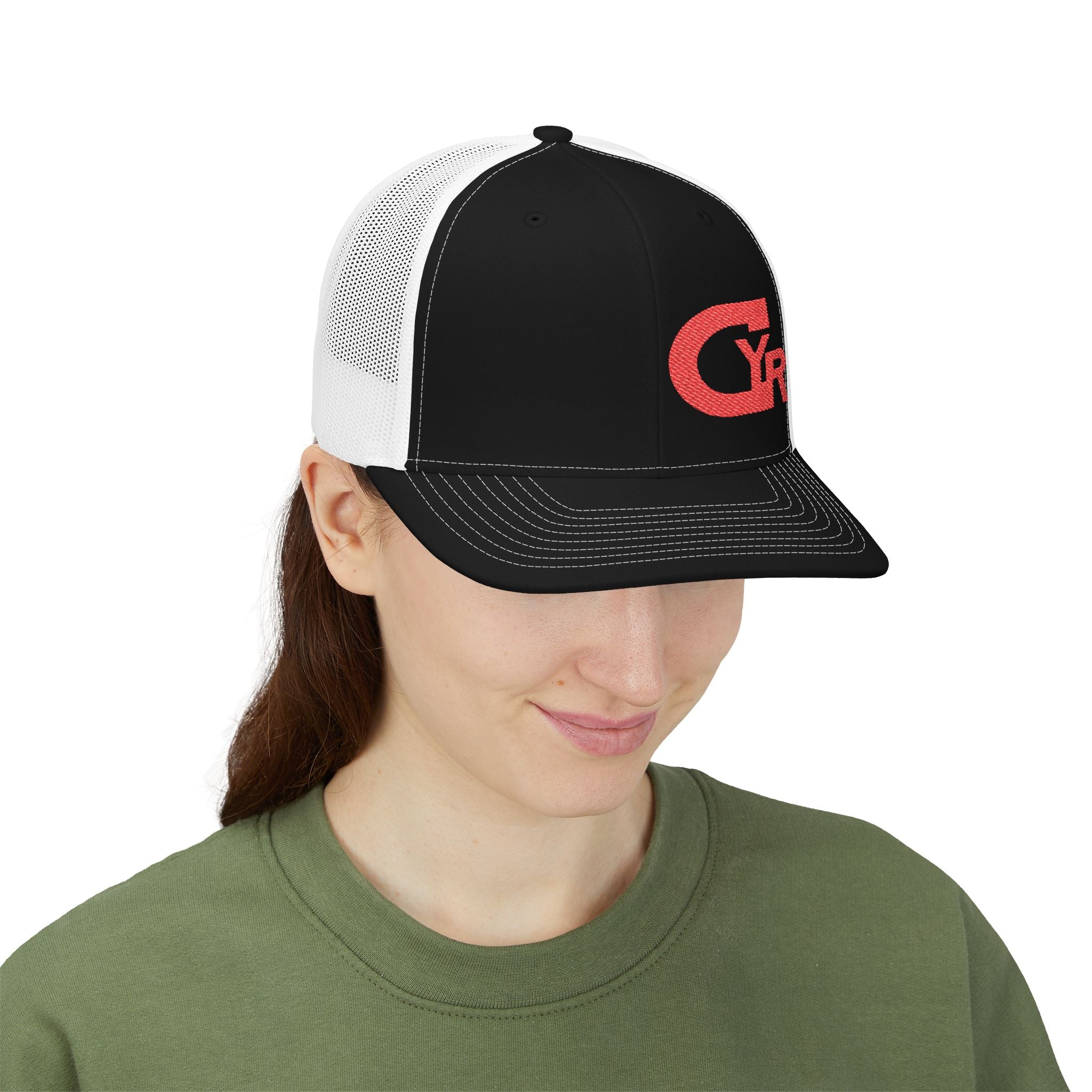 Embroidered CYR Logo Trucker Snapback Cap