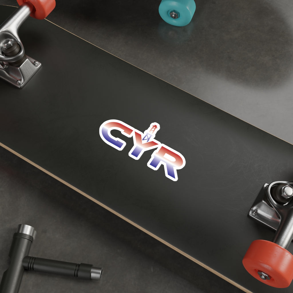 CYR Die-Cut Sticker — Red, White & Blue Retro Logo Sticker