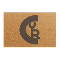 Monogrammed Coir Doormat with Modern CYR Logo