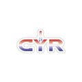 CYR Die-Cut Sticker — Red, White & Blue Retro Logo Sticker