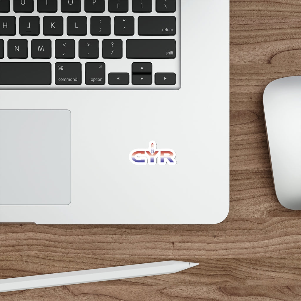 CYR Die-Cut Sticker — Red, White & Blue Retro Logo Sticker