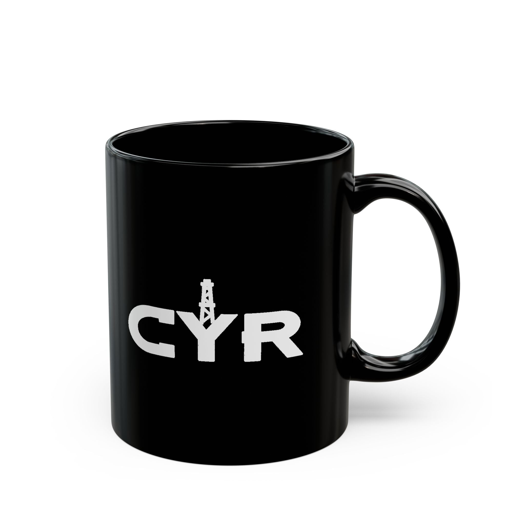 CYR Logo Black Coffee Mug – 11oz/15oz Branded Ceramic Mug