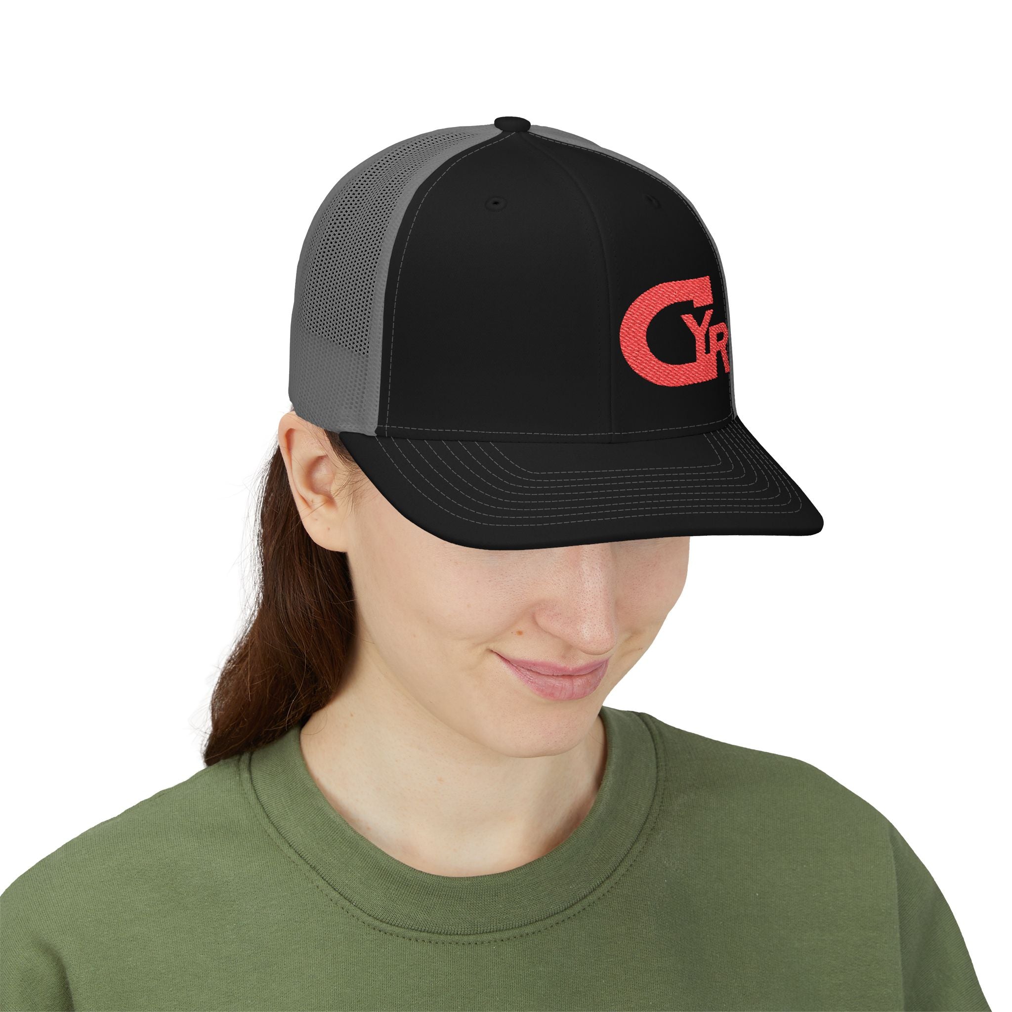 Embroidered CYR Logo Trucker Snapback Cap