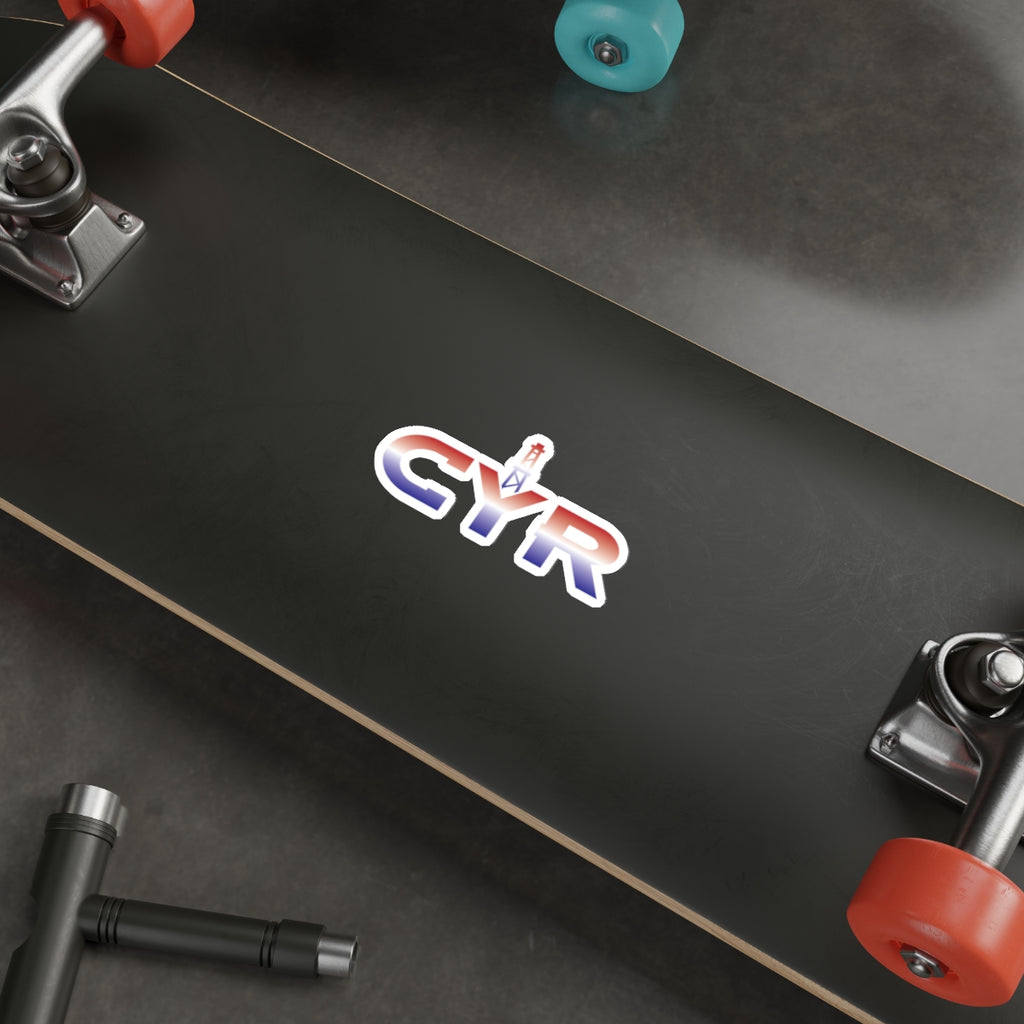 CYR Die-Cut Sticker — Red, White & Blue Retro Logo Sticker
